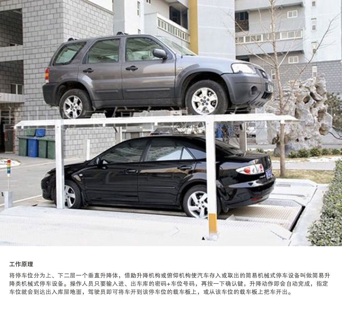 機械立體車位PJS2D1二層地坑簡易升降立體停車工作原理.jpg